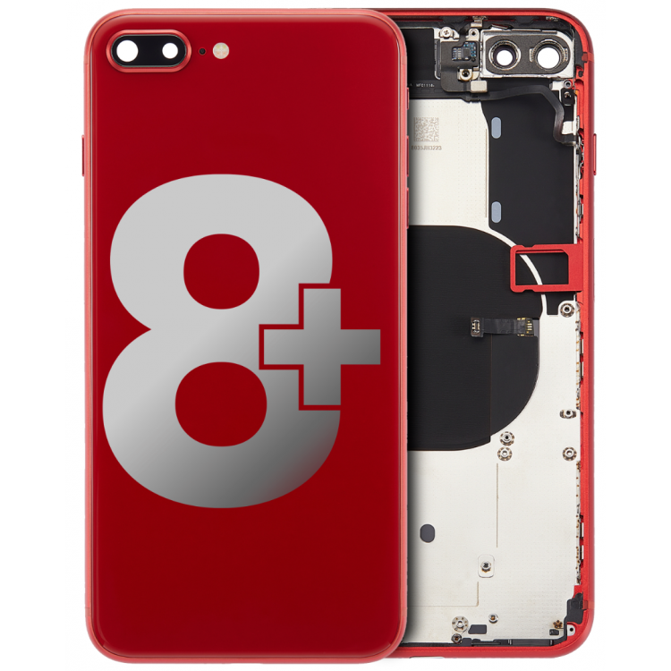 iPhone 8 Plus Kasa Kapak Kırmızı Dolu