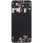 Samsung Galaxy A20 A205 Ekran Dokunmatik Siyah Çıtalı Orjinal Servis