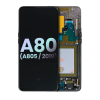 Samsung Galaxy A80 A805 Ekran Dokunmatik Siyah Çıtalı Orjinal Servis