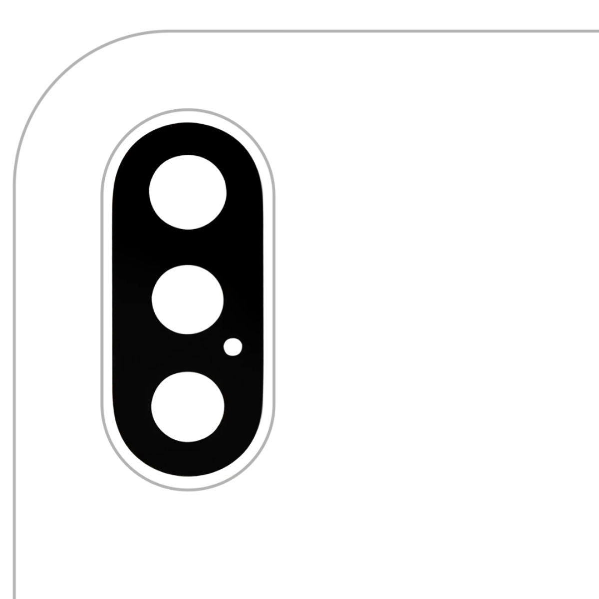 iPhone XS Kamera Lensi Siyah