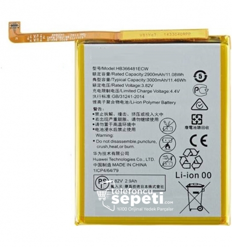 Huawei P20 Lite Batarya Pil %100 Orijinal 