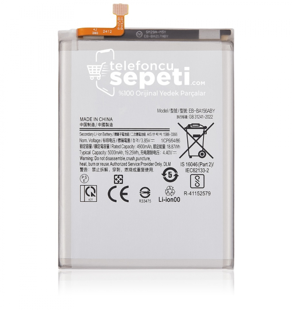 Samsung Galaxy A15 A155 Batarya Pil %100 Orijinal