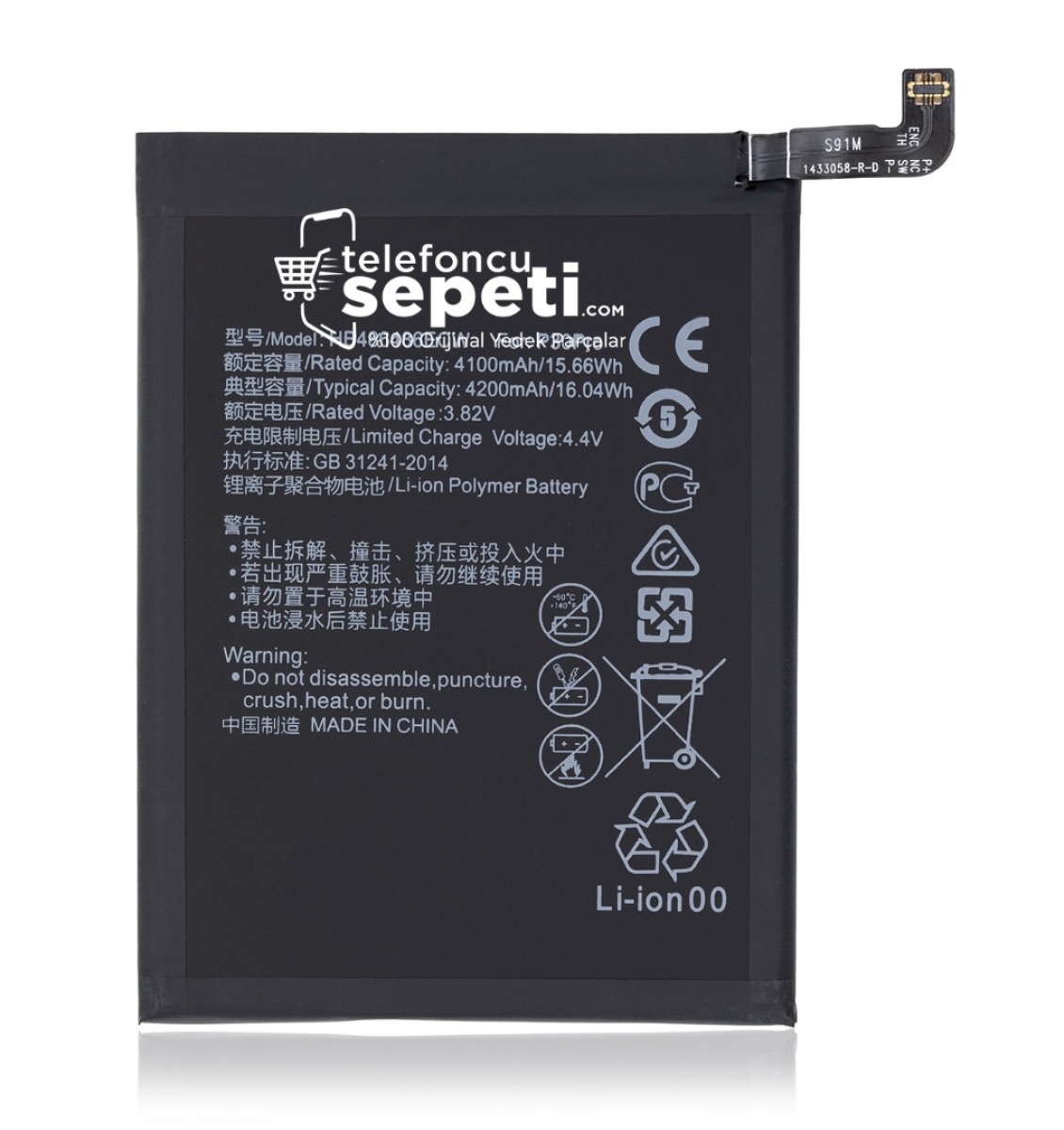 Huawei Mate 20 Pro Batarya Pil %100 Orijinal