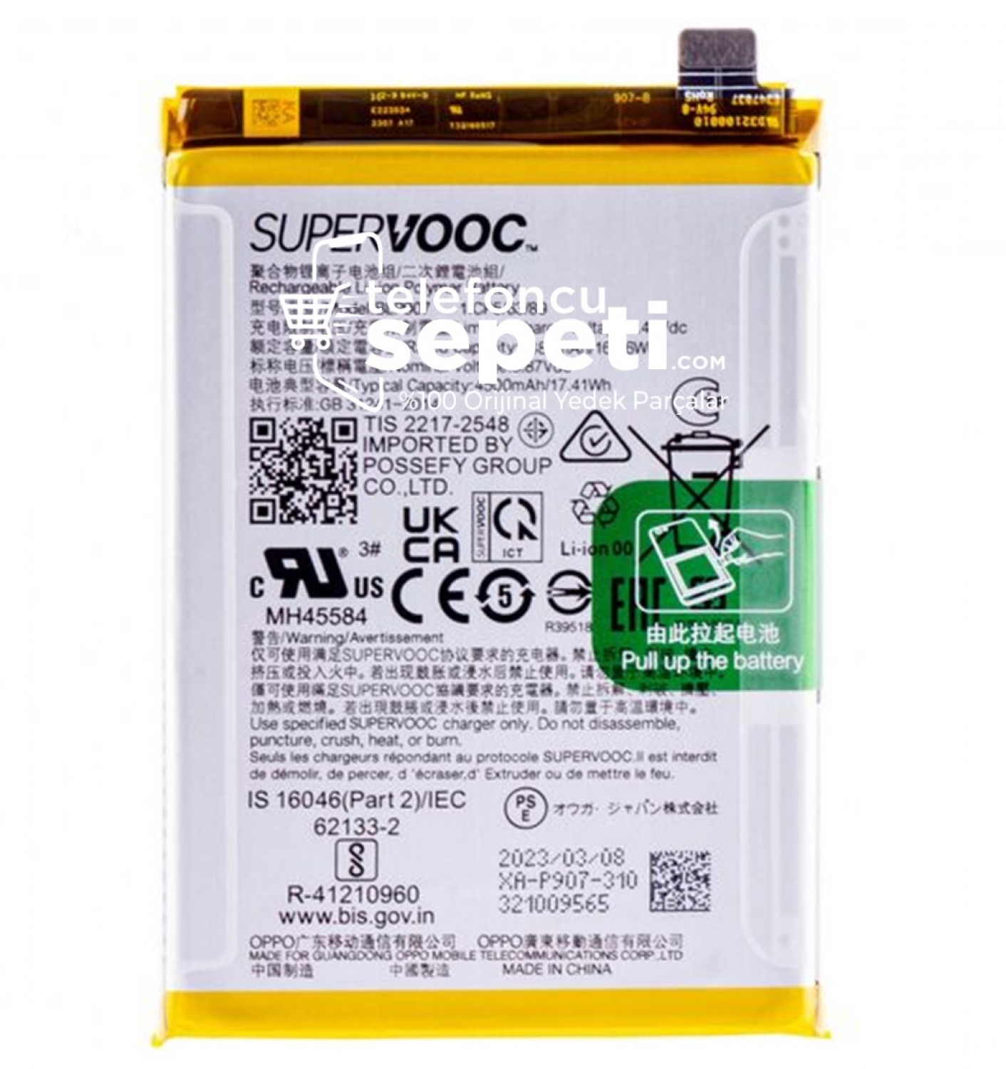 Oppo RENO 4 Batarya Pil %100 Orijinal