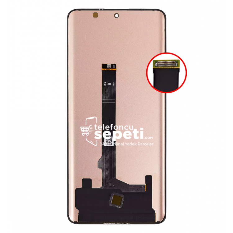 Xiaomi Redmi Note 14 Pro Plus Ekran Dokunmatik Siyah Çıtasız %100 Oled