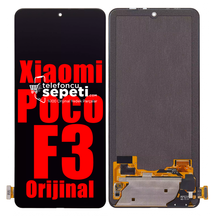 Xiaomi Poco F3 Ekran Dokunmatik Siyah Çıtasız Orjinal