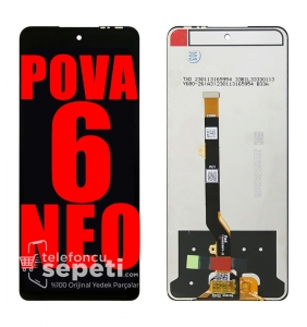 Tecno Pova 6 Neo Ekran Dokunmatik Siyah Çıtasız %100 Orijinal