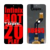 İnfinix Hot 20 Play Ekran Dokunmatik Siyah Çıtasız %100 Orijinal