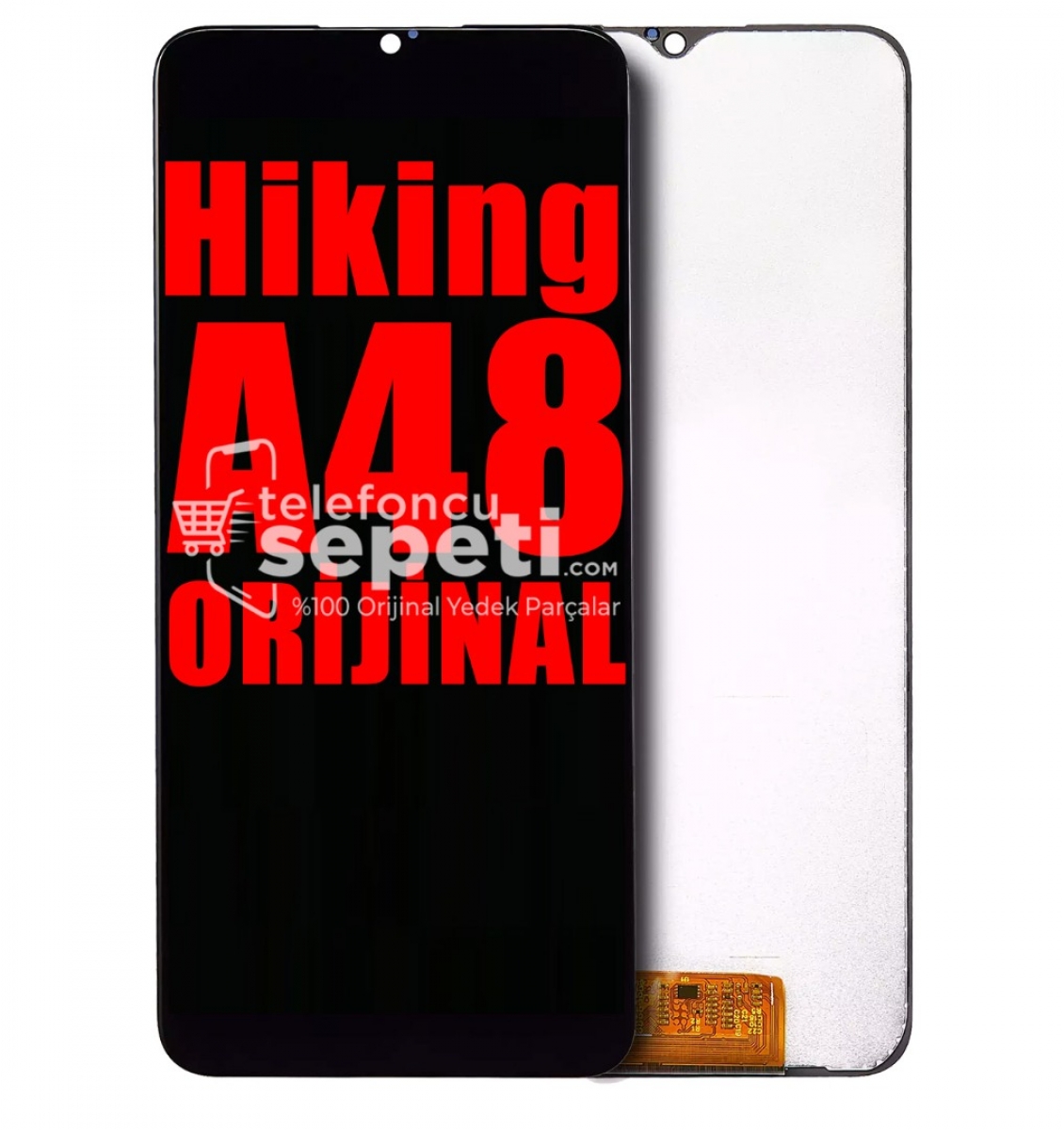 Hiking A48 Ekran Dokunmatik Siyah Çıtasız %100 Orijinal