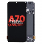 Samsung Galaxy A70 A705 Ekran Dokunmatik Siyah Çıtalı A Plus Kalite