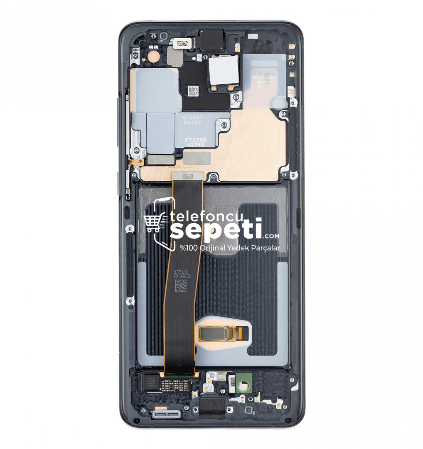 Samsung Galaxy S20 Ultra G988 Ekran Dokunmatik Siyah Çıtalı %100 Oled