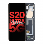Samsung Galaxy S20 Ultra G988 Ekran Dokunmatik Siyah Çıtalı %100 Oled