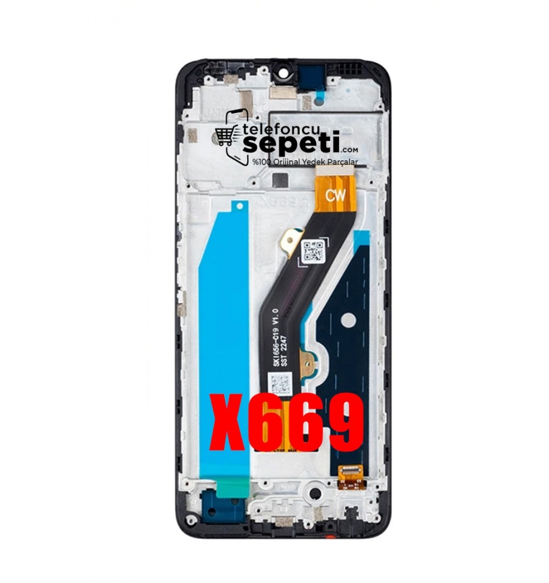 İnfinix Hot 30i Ekran Dokunmatik Siyah Çıtalı %100 Orijinal