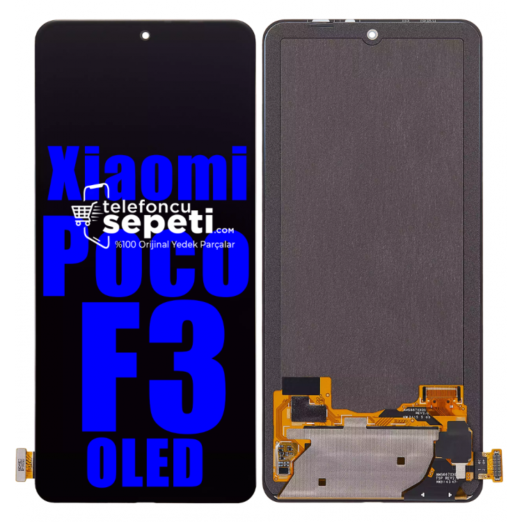 Xiaomi Poco F3 Ekran Dokunmatik Siyah Çıtasız Oled