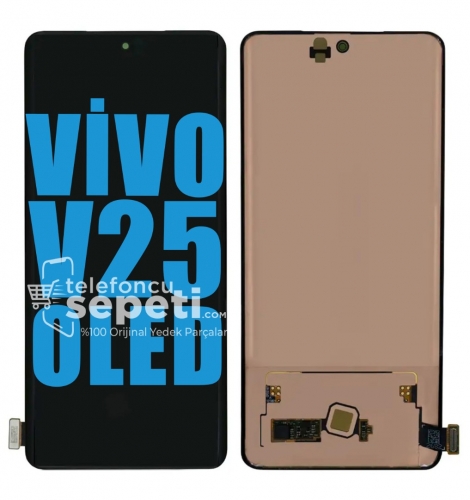 Vivo V25 Ekran Dokunmatik Siyah Çıtasız %100 Oled