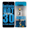 İnfinix Hot 30 Ekran Dokunmatik Siyah Çıtasız A Plus Kalite