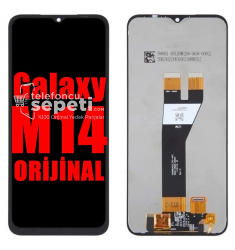 Samsung Galaxy M14 M145 Ekran Dokunmatik Siyah Çıtasız %100 Orijinal