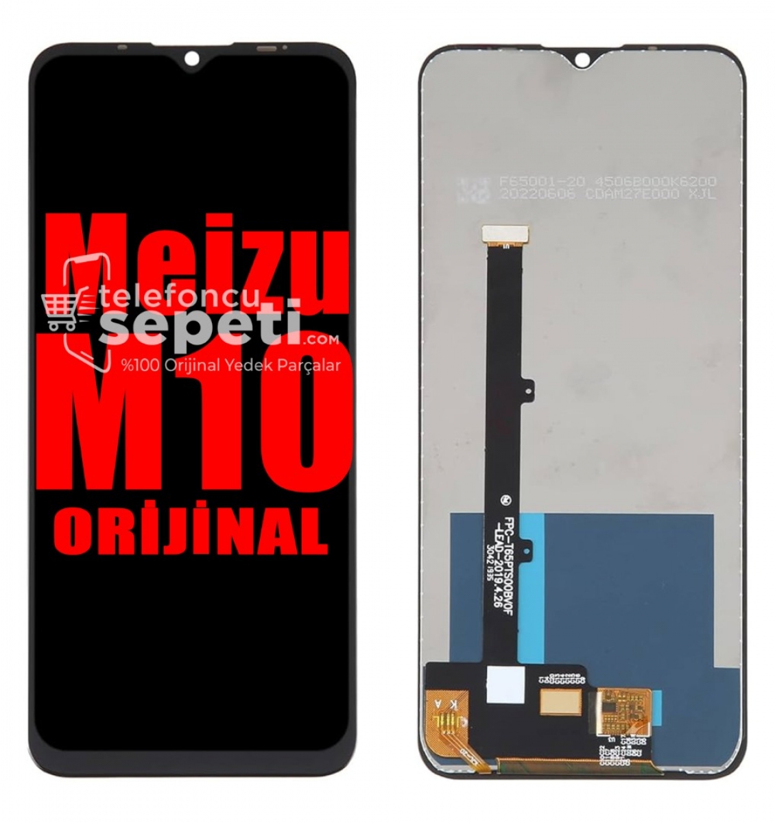 Meizu M10 Ekran Dokunmatik Çıtasız %100 Orijinal