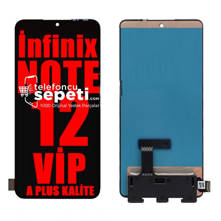 İnfinix Note 12 Vip Ekran Dokunmatik Siyah %100 Oled