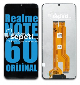 Realme Note 60 Ekran Dokunmatik Siyah Çıtasız %100 Orijinal