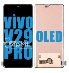 Vivo V29 Pro Ekran Dokunmatik Siyah Çıtasız %100 Oled