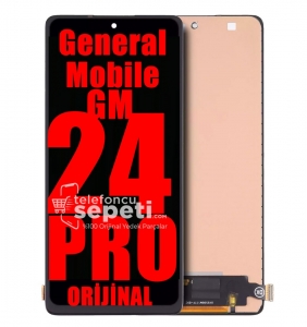 General Mobile Gm24 Pro Ekran Dokunmatik Siyah Çıtasız %100 Orijinal