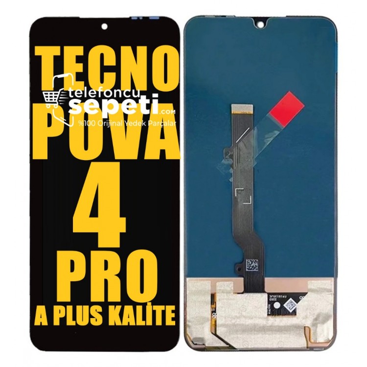 Tecno Pova 4 Pro Ekran Dokunmatik Siyah Çıtasız A Plus Kalite