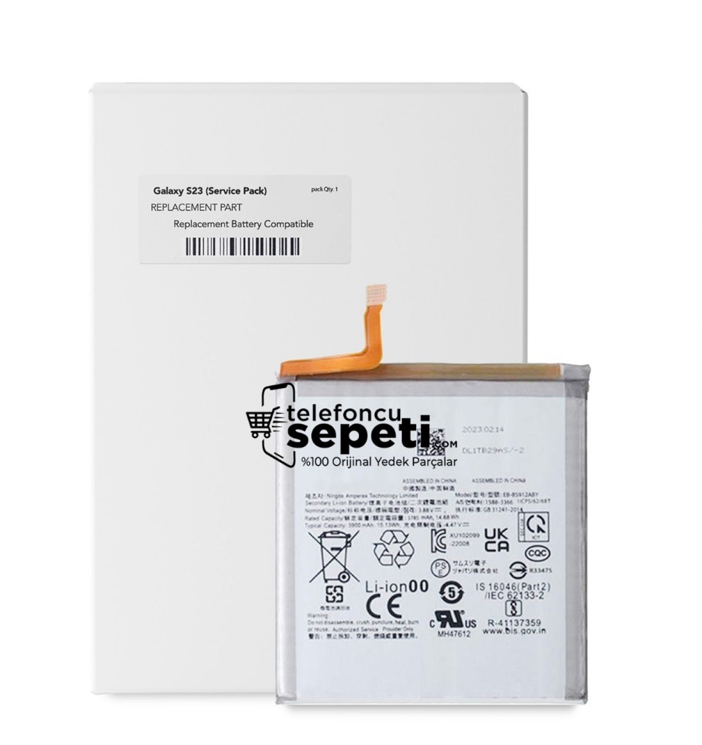 Samsung Galaxy S23 SM-S911B Batarya Pil Orijinal