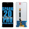 Tecno Spark 20 Pro Ekran Dokunmatik Siyah Çıtasız A Plus Kalite