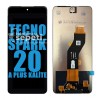 Tecno Spark 20 Ekran Dokunmatik Siyah Çıtasız A Plus Kalite