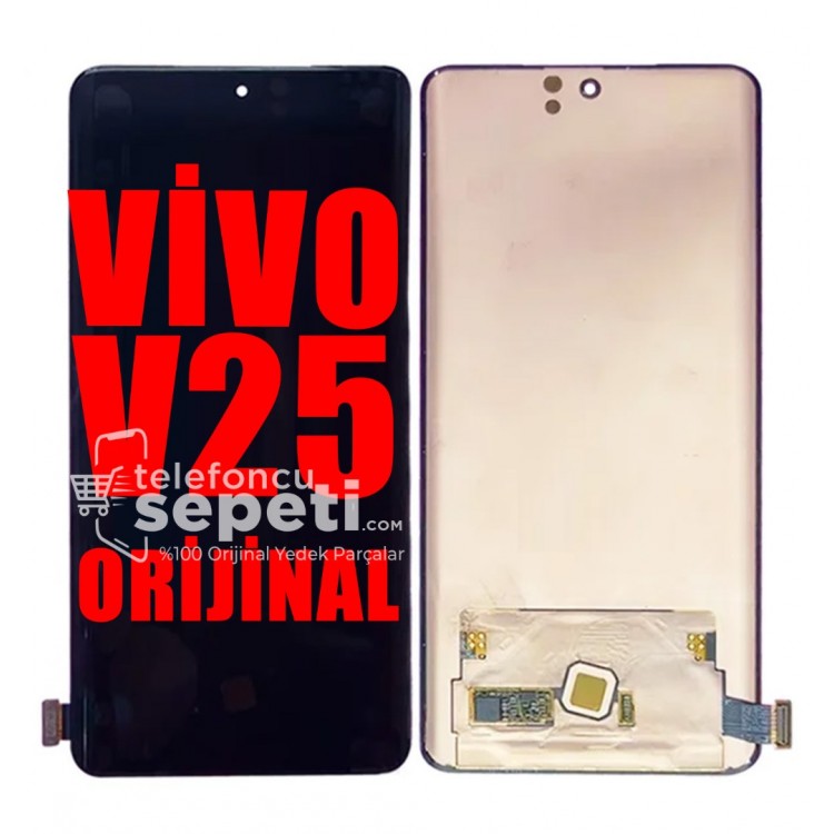 Vivo V25 Ekran Dokunmatik Siyah Çıtasız %100 Orijinal