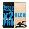 Tecno Phantom x2 Pro Ekran Dokunmatik Siyah Çıtasız %100 Oled