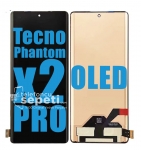 Tecno Phantom x2 Pro Ekran Dokunmatik Siyah Çıtasız %100 Oled