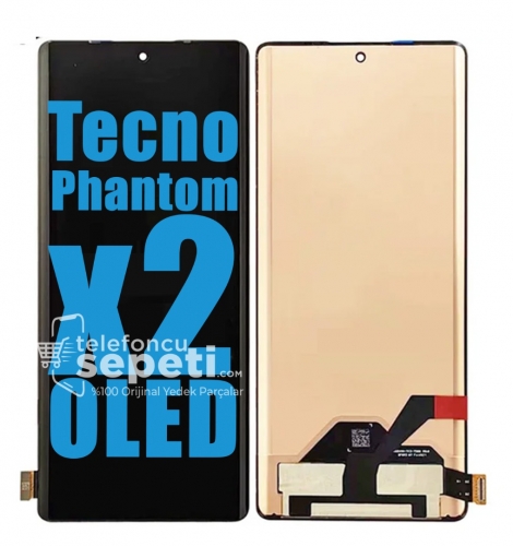 Tecno Phantom x2 Ekran Dokunmatik Siyah Çıtasız %100 Oled