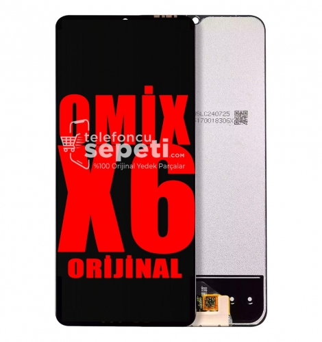 Omix X6 Ekran Dokunmatik Siyah Çıtasız %100 Orijinal 
