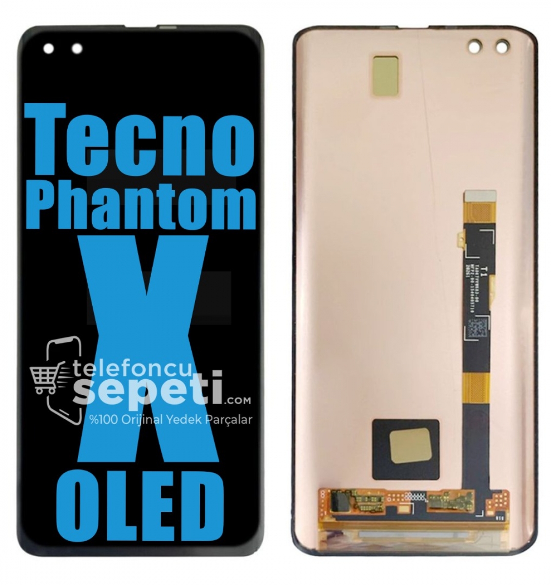 Tecno Phantom X Ekran Dokunmatik Siyah Çıtasız %100 Oled