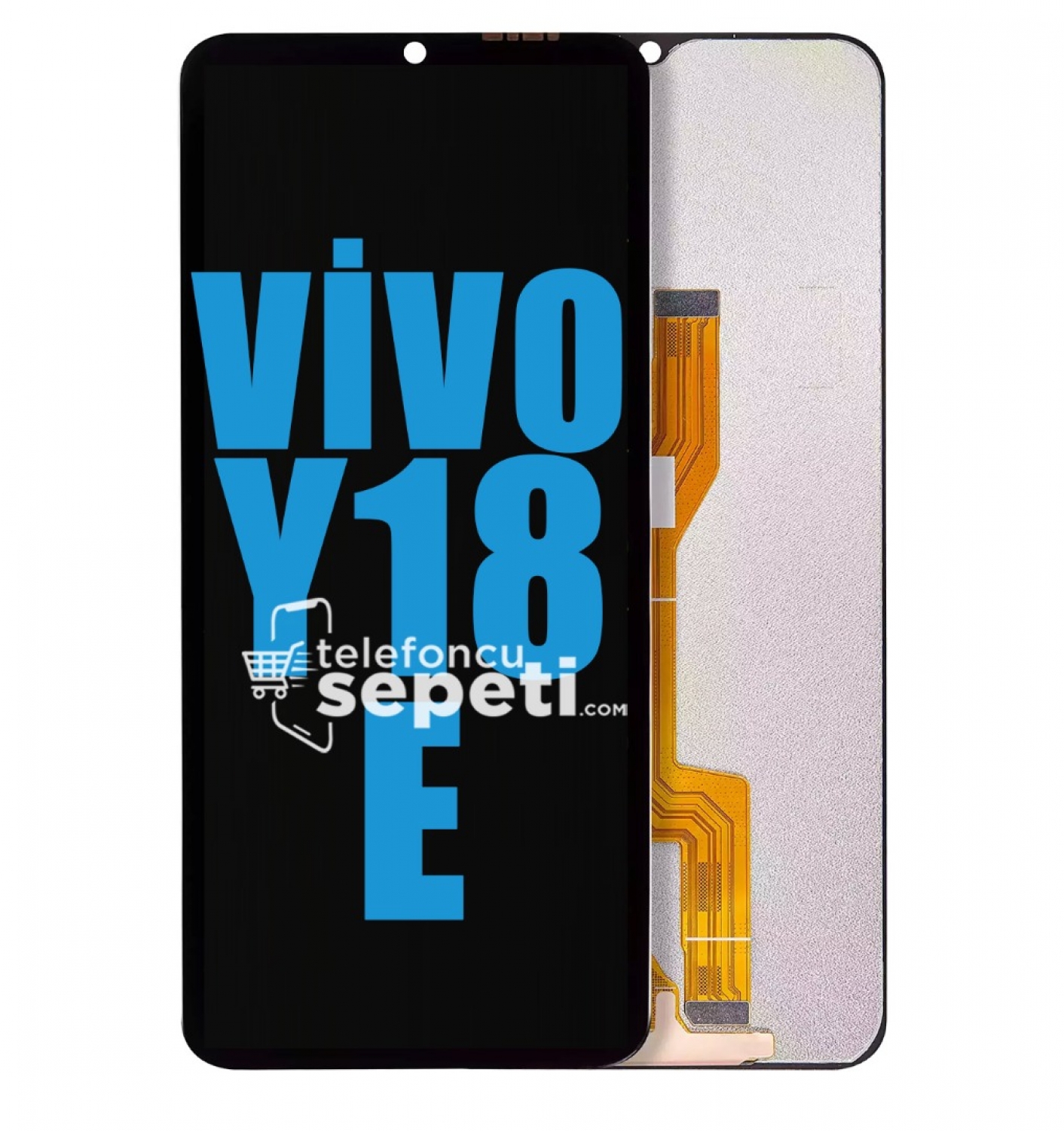 Vivo Y18e Ekran Dokunmatik Siyah Çıtasız %100 Orijinal