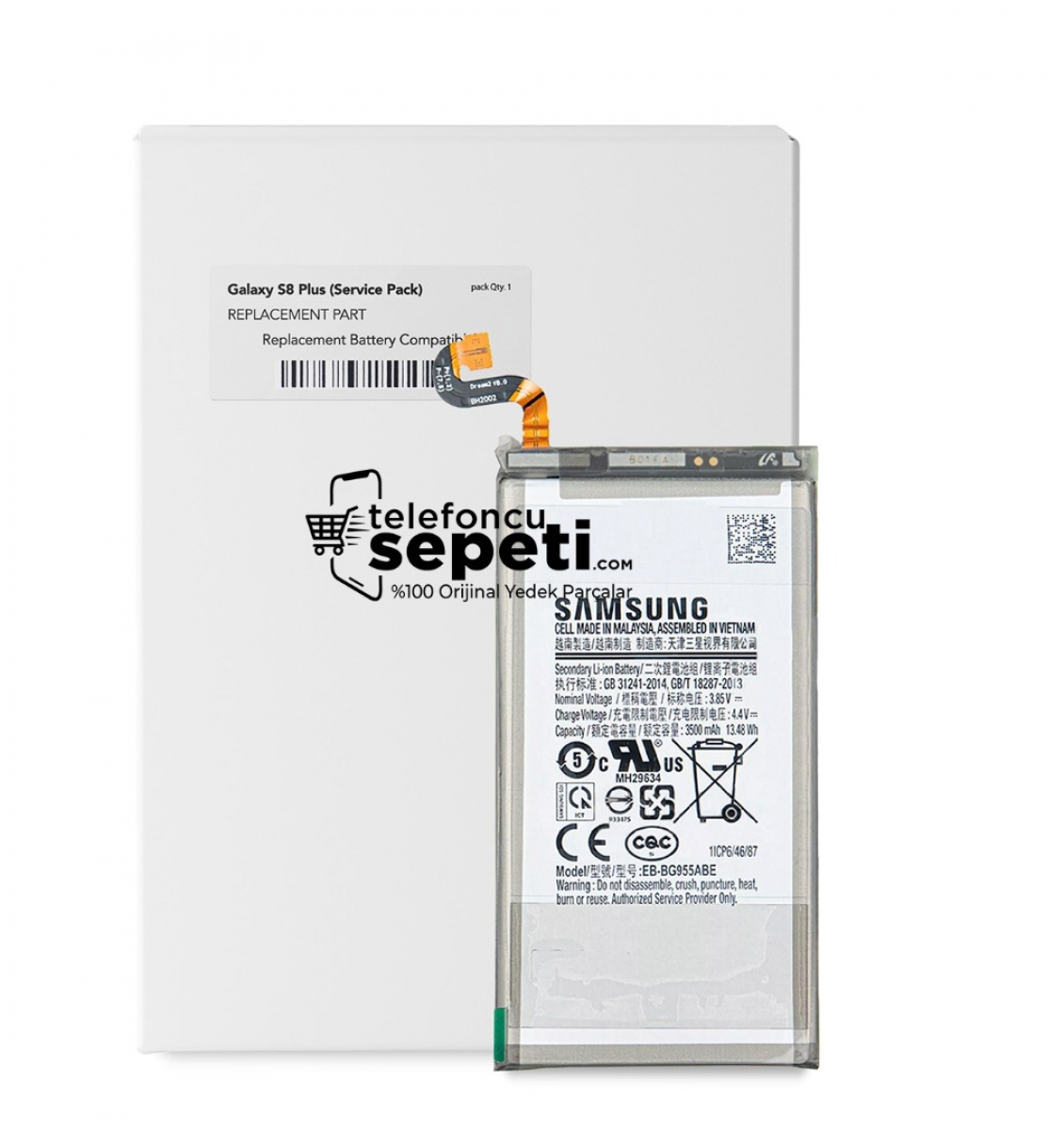 Samsung Galaxy S8 Plus G955 Batarya Pil Orijinal Samsung Galaxy S8 Plus G955 Batarya Pil Orijinal