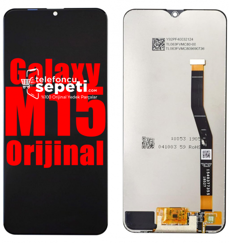 Samsung Galaxy M15 M155 Ekran Dokunmatik Siyah Çıtasız %100 Orijinal
