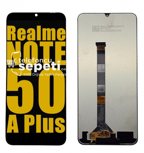 Realme Note 50 Ekran Dokunmatik Siyah Çıtasız A Plus Kalite