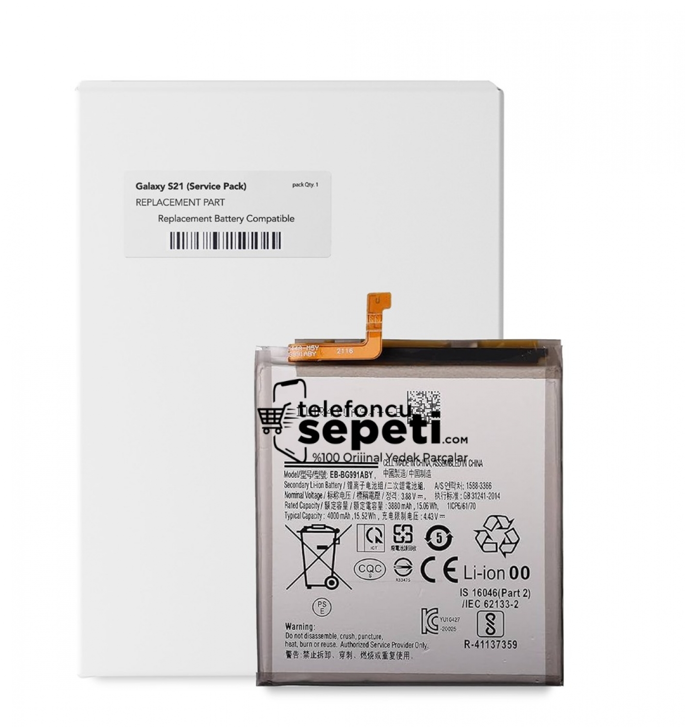 Samsung Galaxy S21 5G G991 Batarya Pil Orijinal