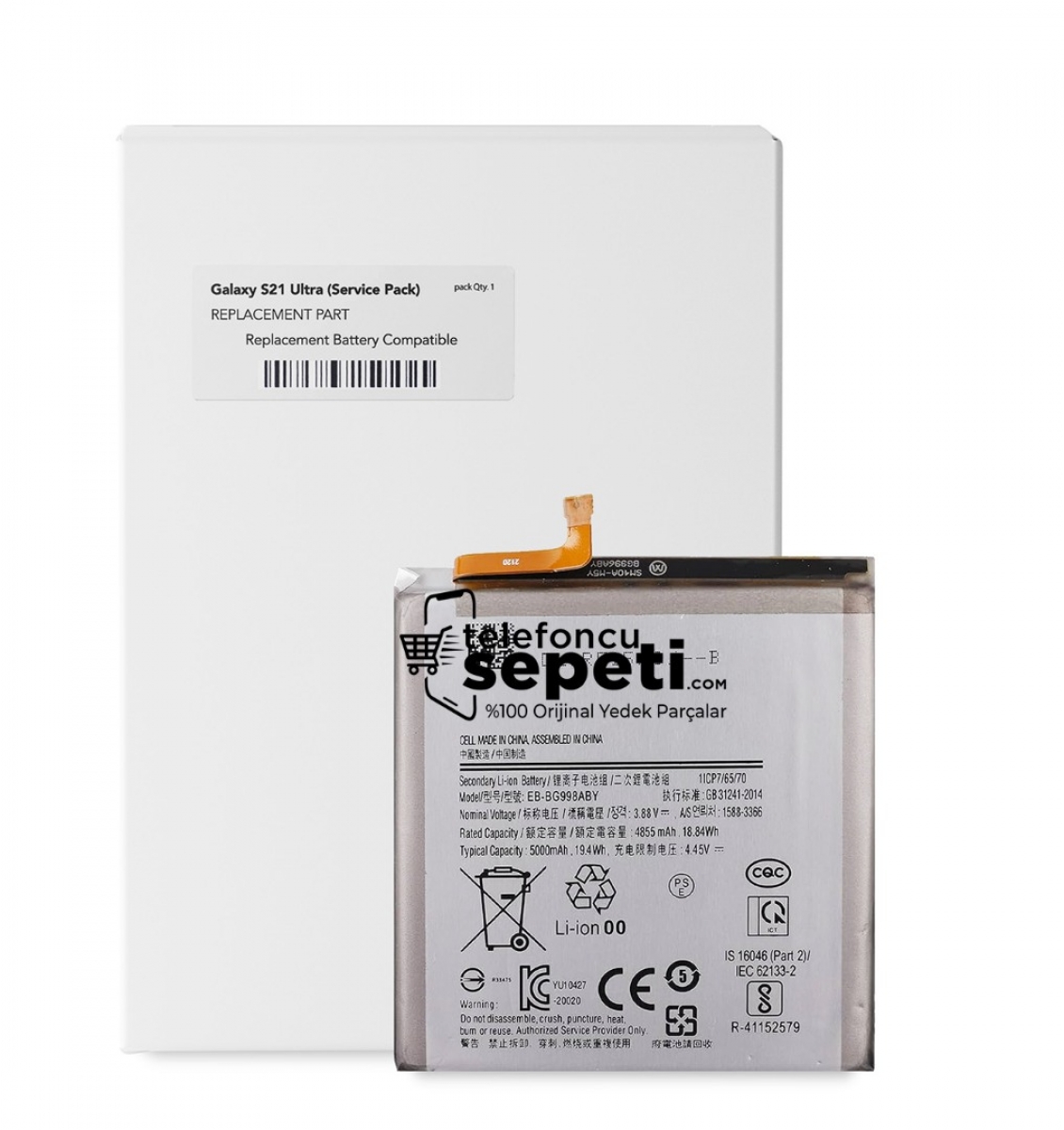 Samsung Galaxy S21 Ultra 5G SM-G998B Batarya Pil Orijinal