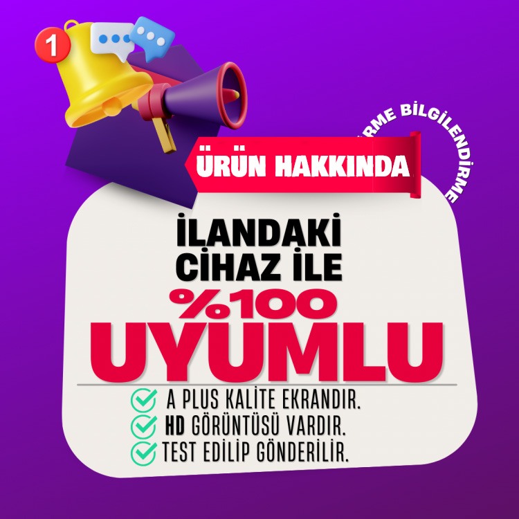 General Mobile Gm23 Se Ekran Dokunmatik Siyah Çıtasız A Plus Kalite