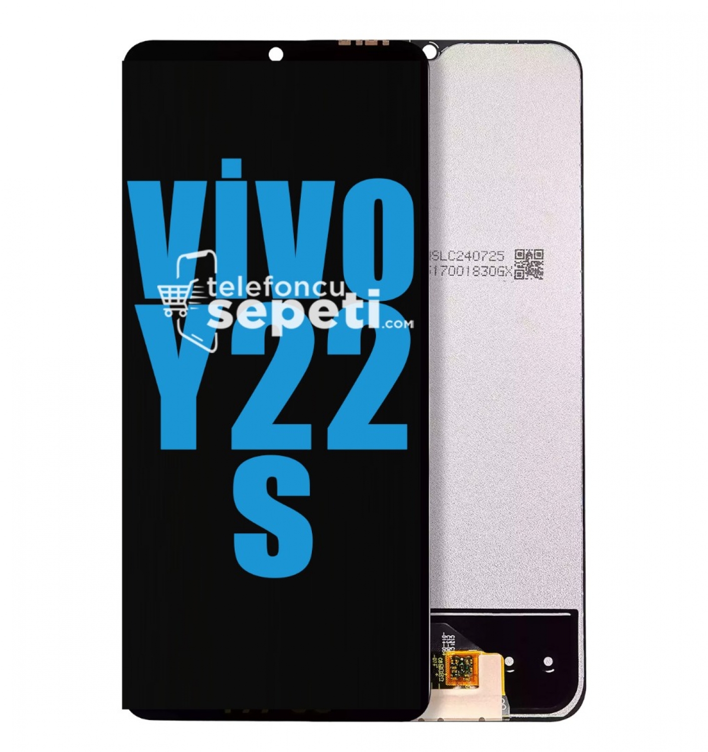 Vivo Y22s Ekran Dokunmatik Siyah Çıtasız %100 Orijinal