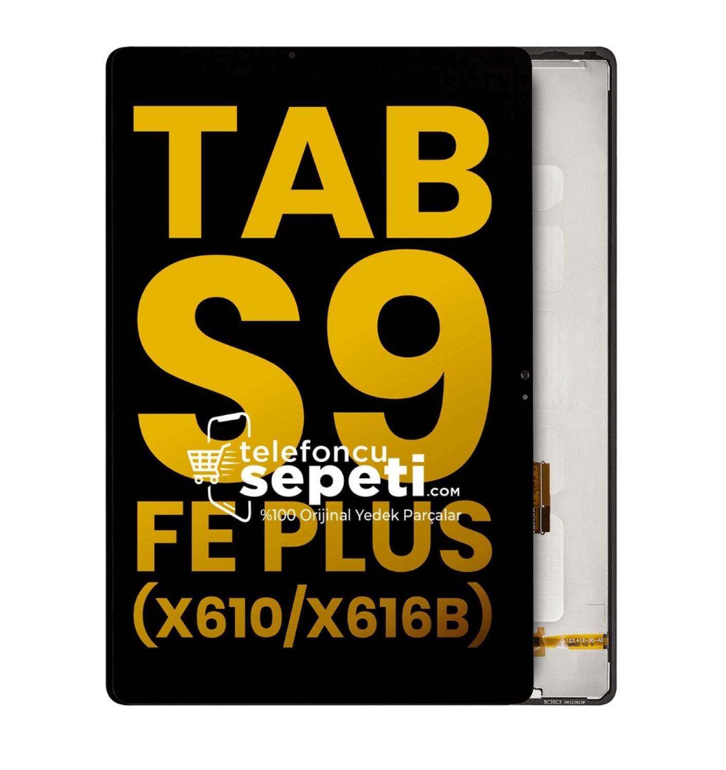 Samsung Galaxy Tab S9 FE Plus SM-X610 SM-X616B Ekran Dokunmatik Siyah %100 Orijinal