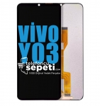 Vivo Y03 Ekran Dokunmatik Siyah Çıtasız %100 Orijinal