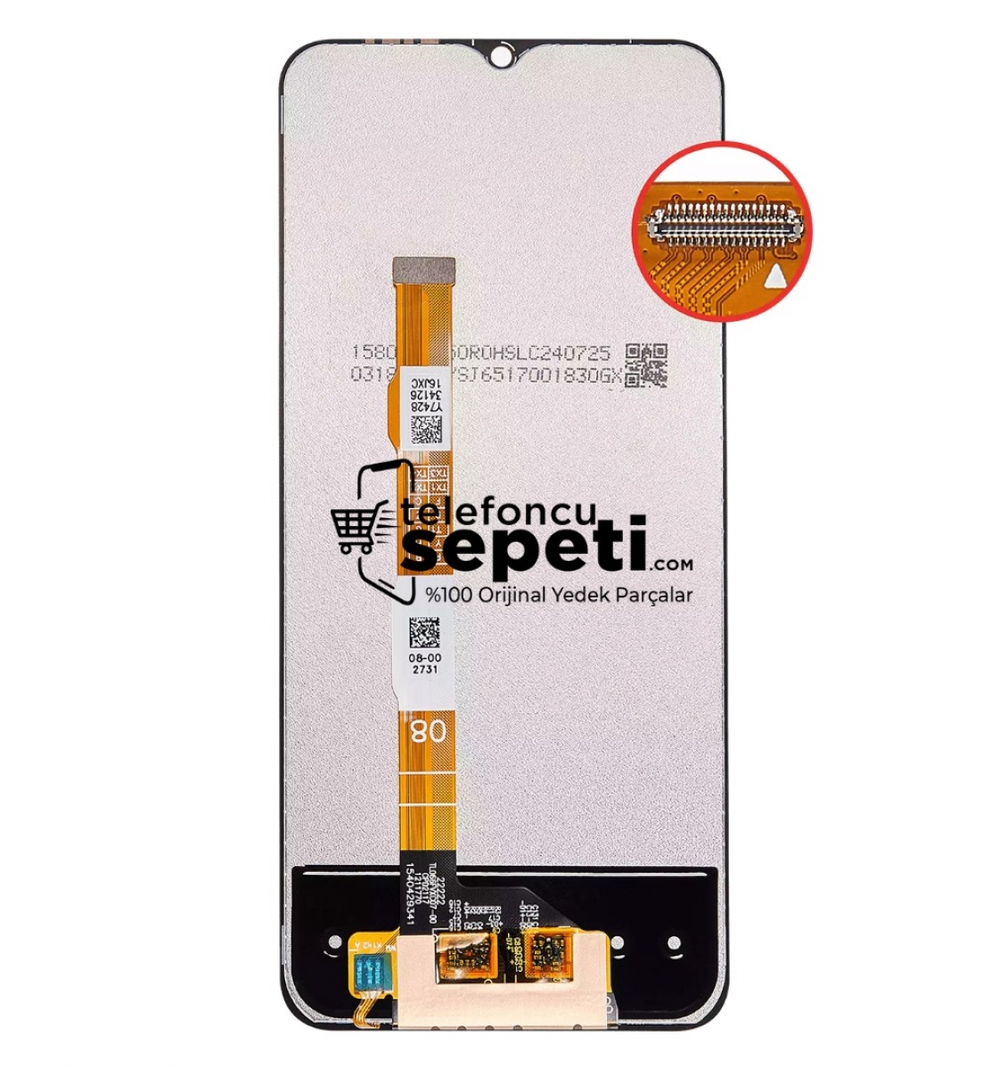 Vivo Y17s Ekran Dokunmatik Siyah Çıtasız %100 Orijinal