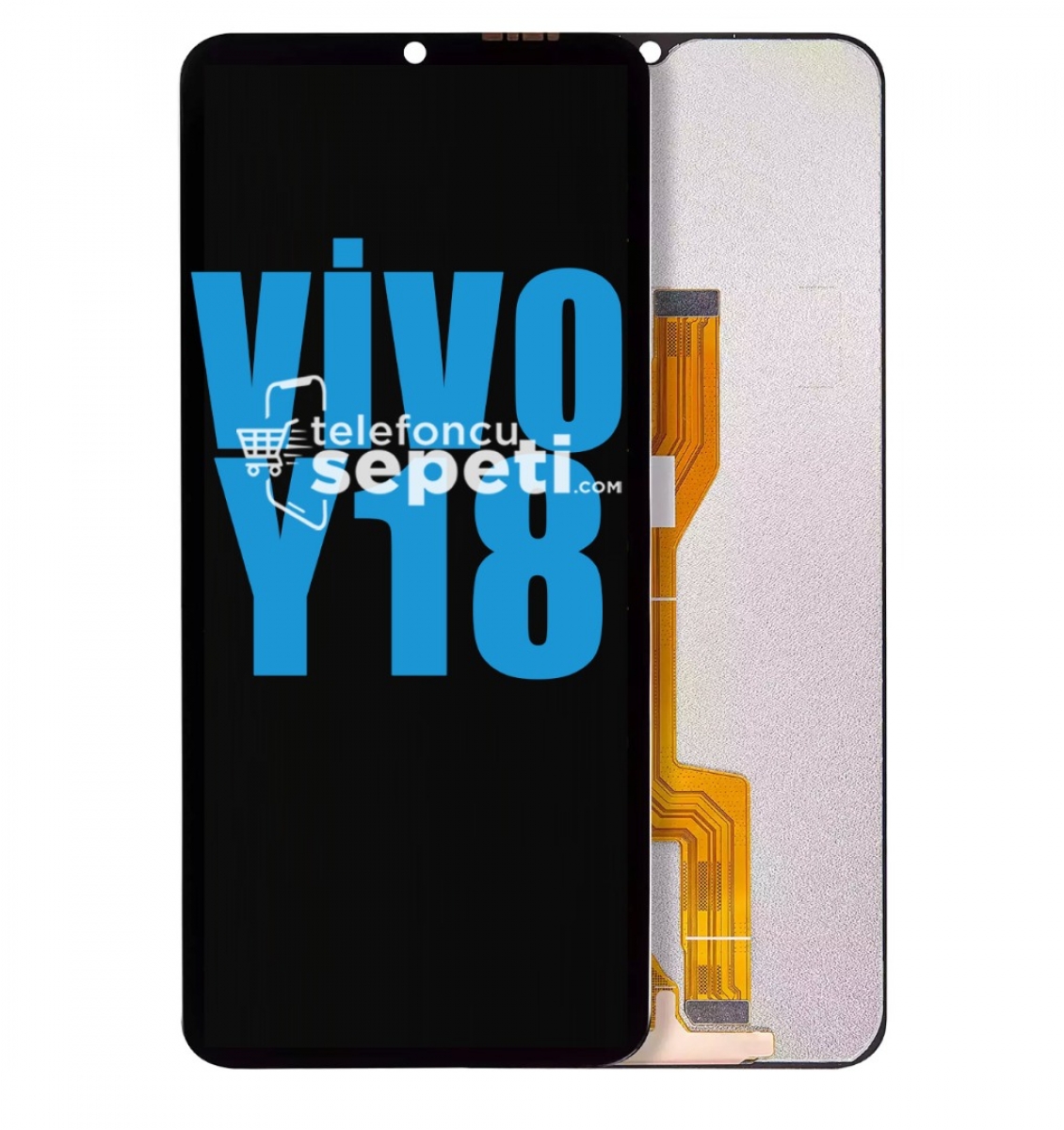 Vivo Y18 Ekran Dokunmatik Siyah Çıtasız %100 Orijinal