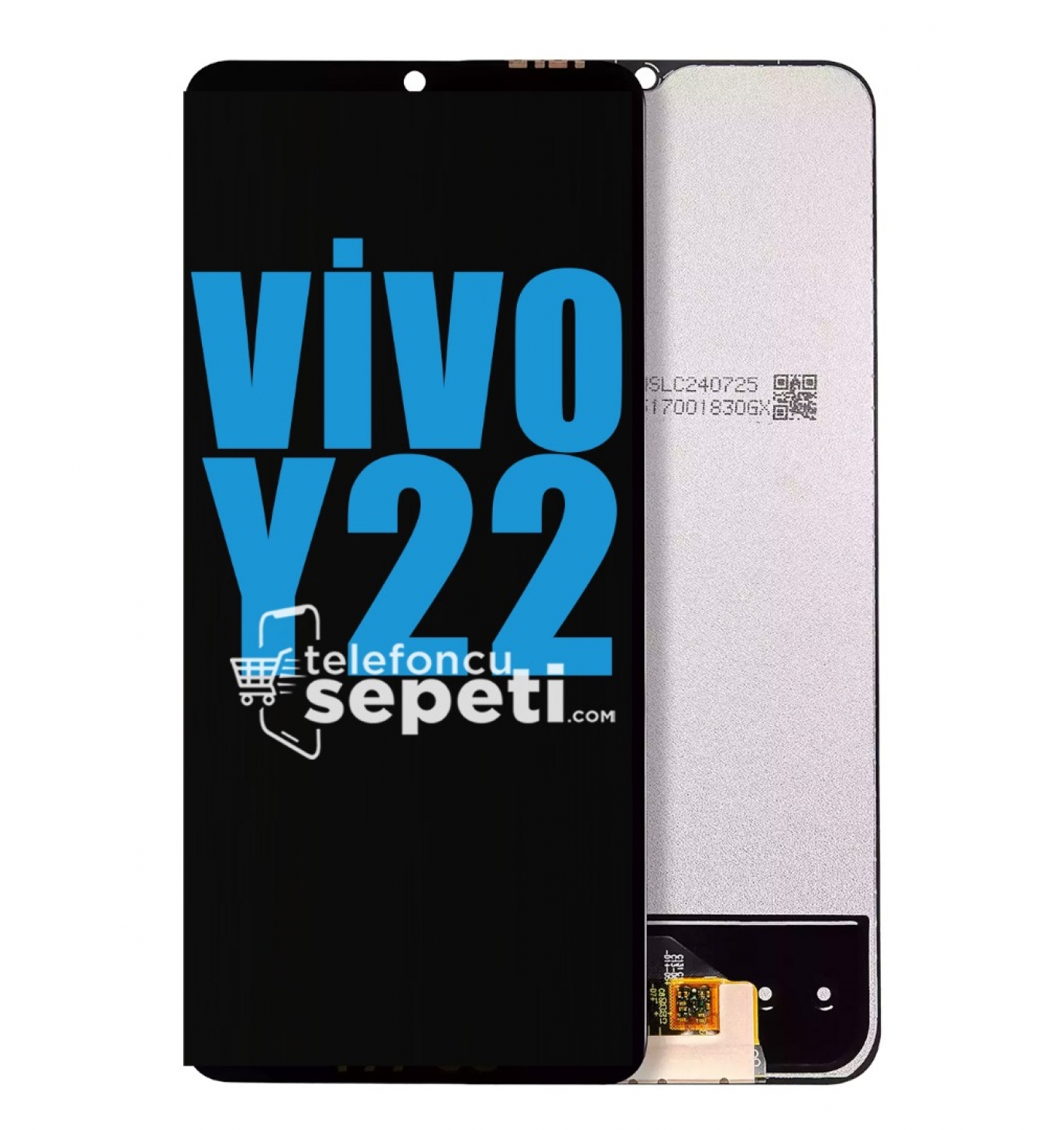 Vivo Y22 Ekran Dokunmatik Siyah Çıtasız %100 Orijinal
