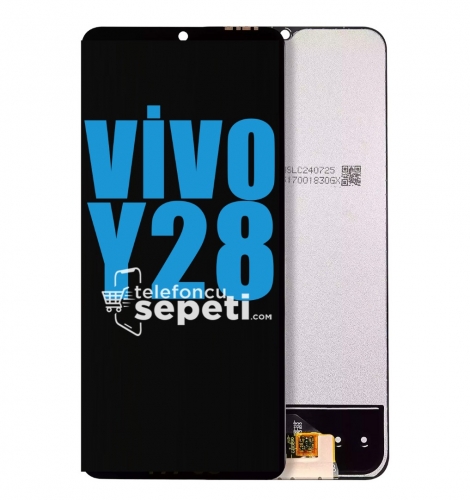 Vivo Y28 Ekran Dokunmatik Siyah Çıtasız %100 Orijinal